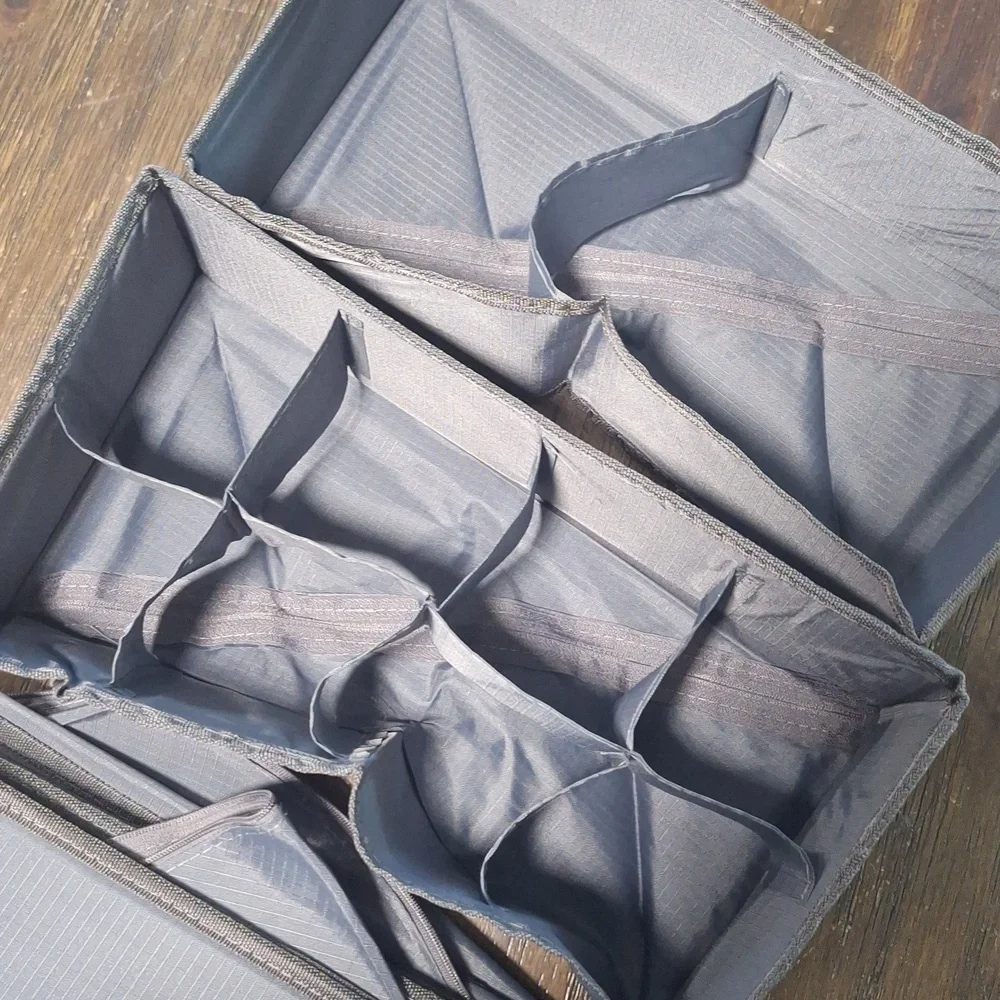 Gray Foldable Storage Organizers